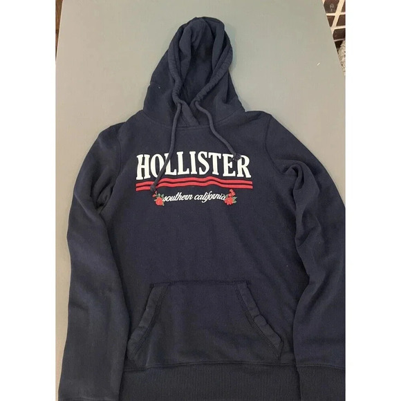 Hollister Other - Hollister Mens S Pullover Long Sleeve Hoodie Sweatshirt Navy